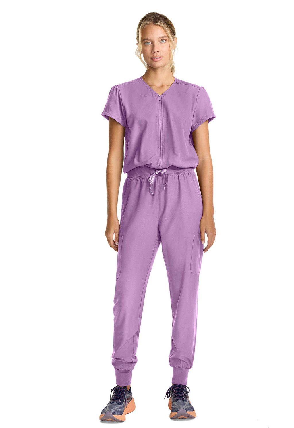 Insight MC510 Women's Zip Front Jumpsuit Lilac