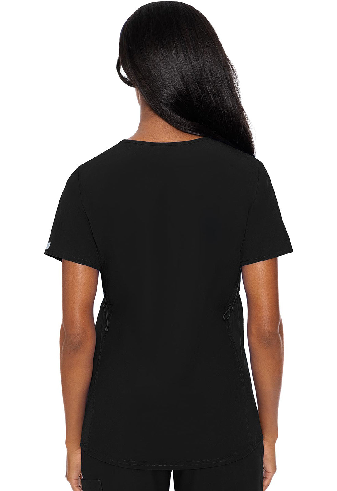 Touch MC628 Women's Maternity V-Neck Scrub Top Black