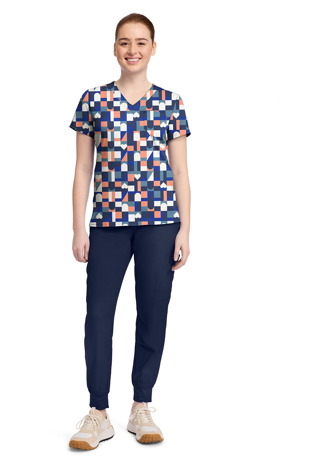 Prints MC632 Print V-Neck Top Board Game