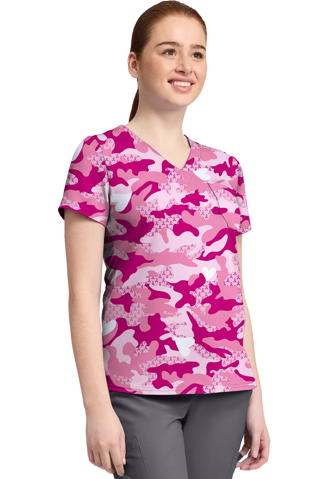 Prints MC632 Print V-Neck Top Fierce Fighter