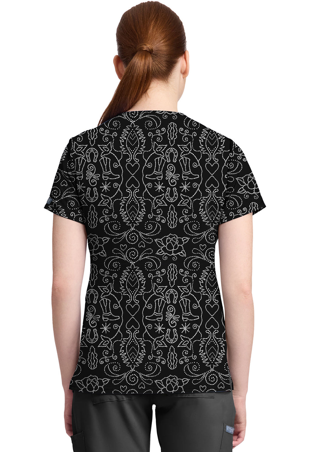 Prints MC632 Print V-Neck Top First Rodeo