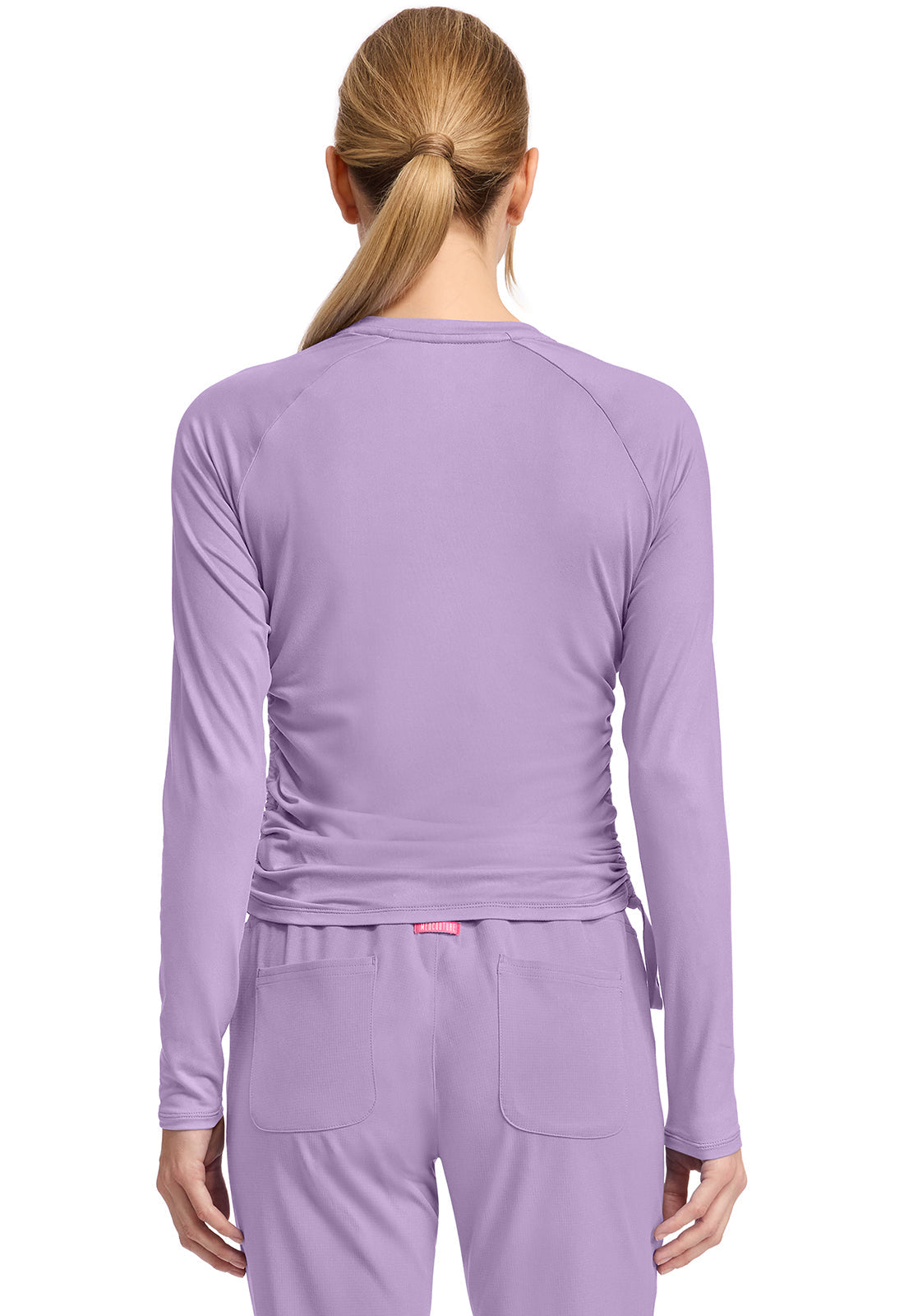 Layers MC700 Long Sleeve Ruched Underscrub Digital Lavender