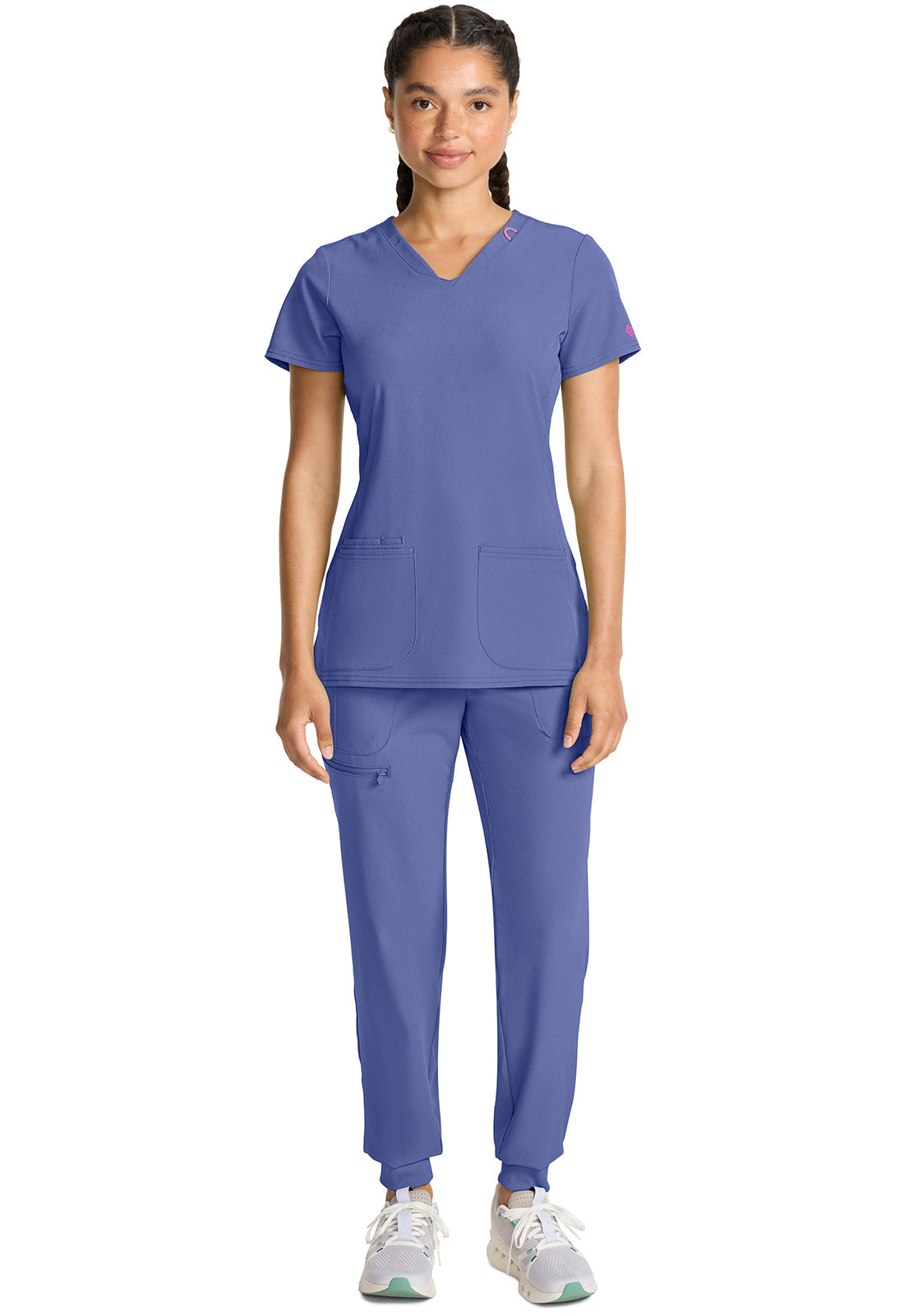 AMP MC702 V-Neck Top Ciel Image