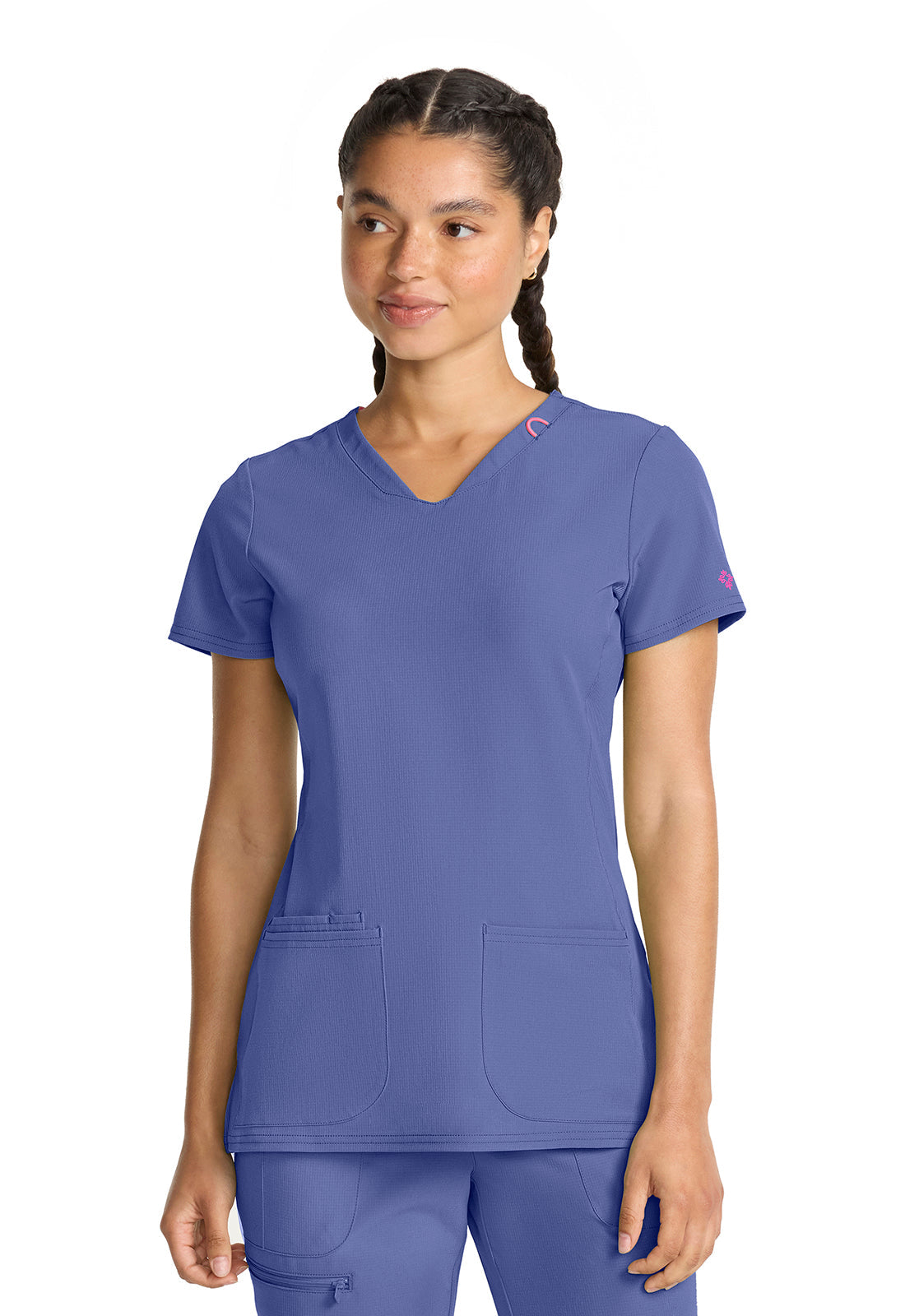 AMP MC702 V-Neck Top Ciel