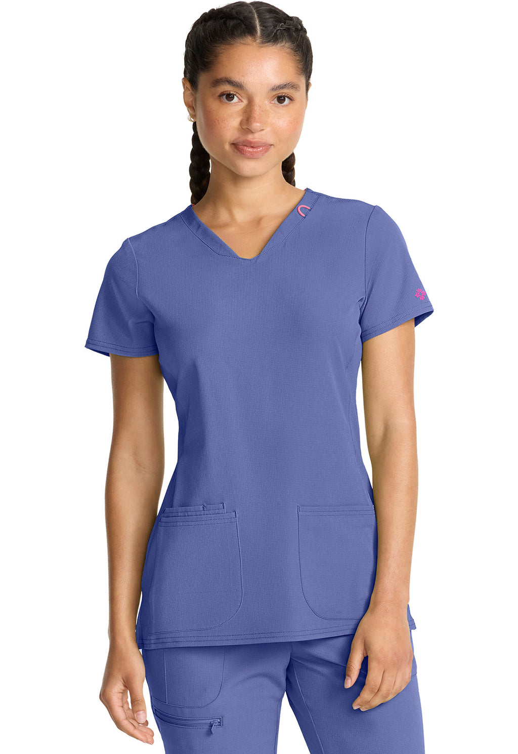 AMP MC702 V-Neck Top Ciel
