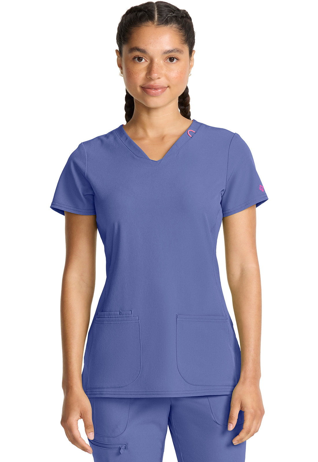 AMP MC702 V-Neck Top Ciel