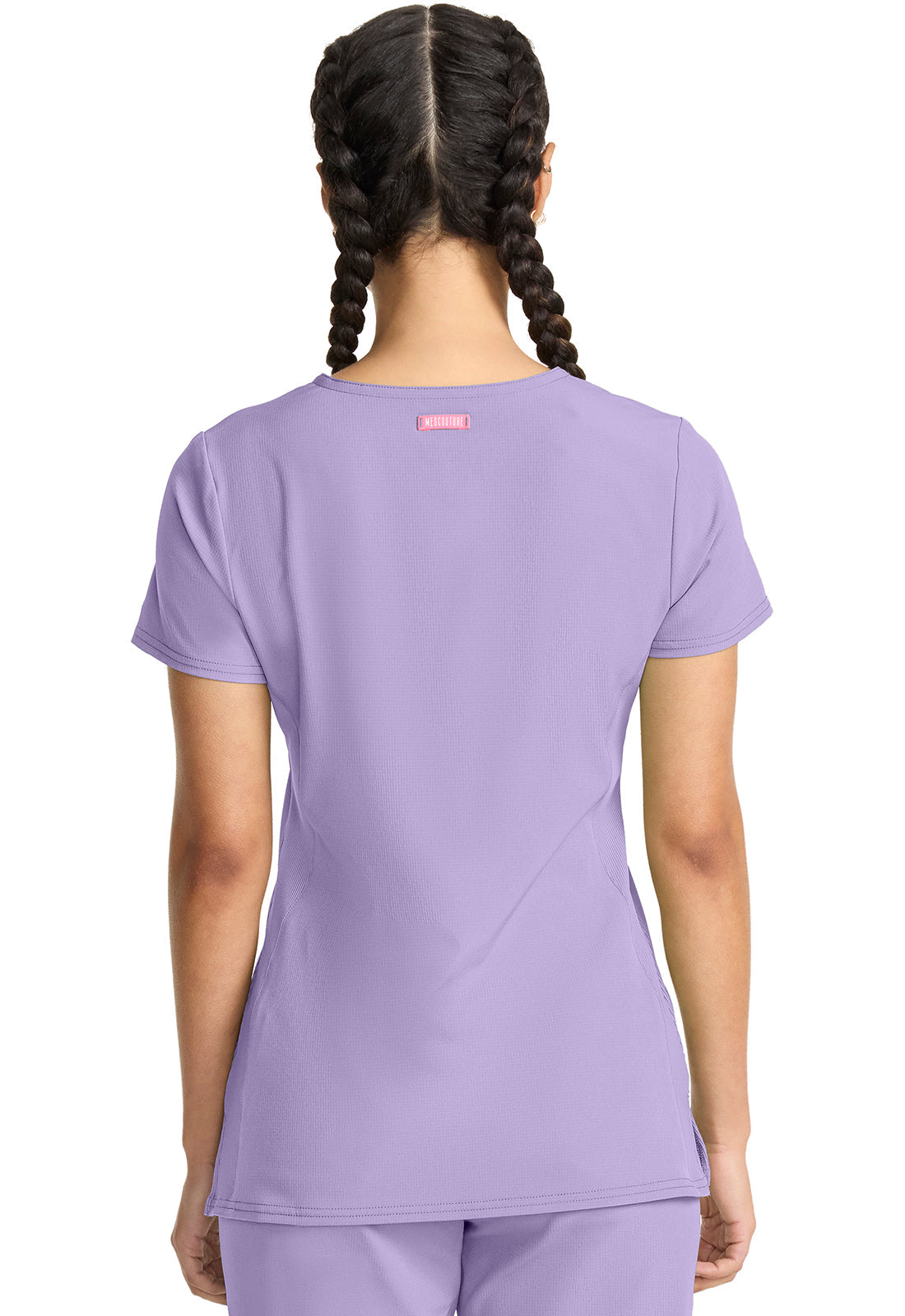 AMP MC702 V-Neck Top Digital Lavender Image