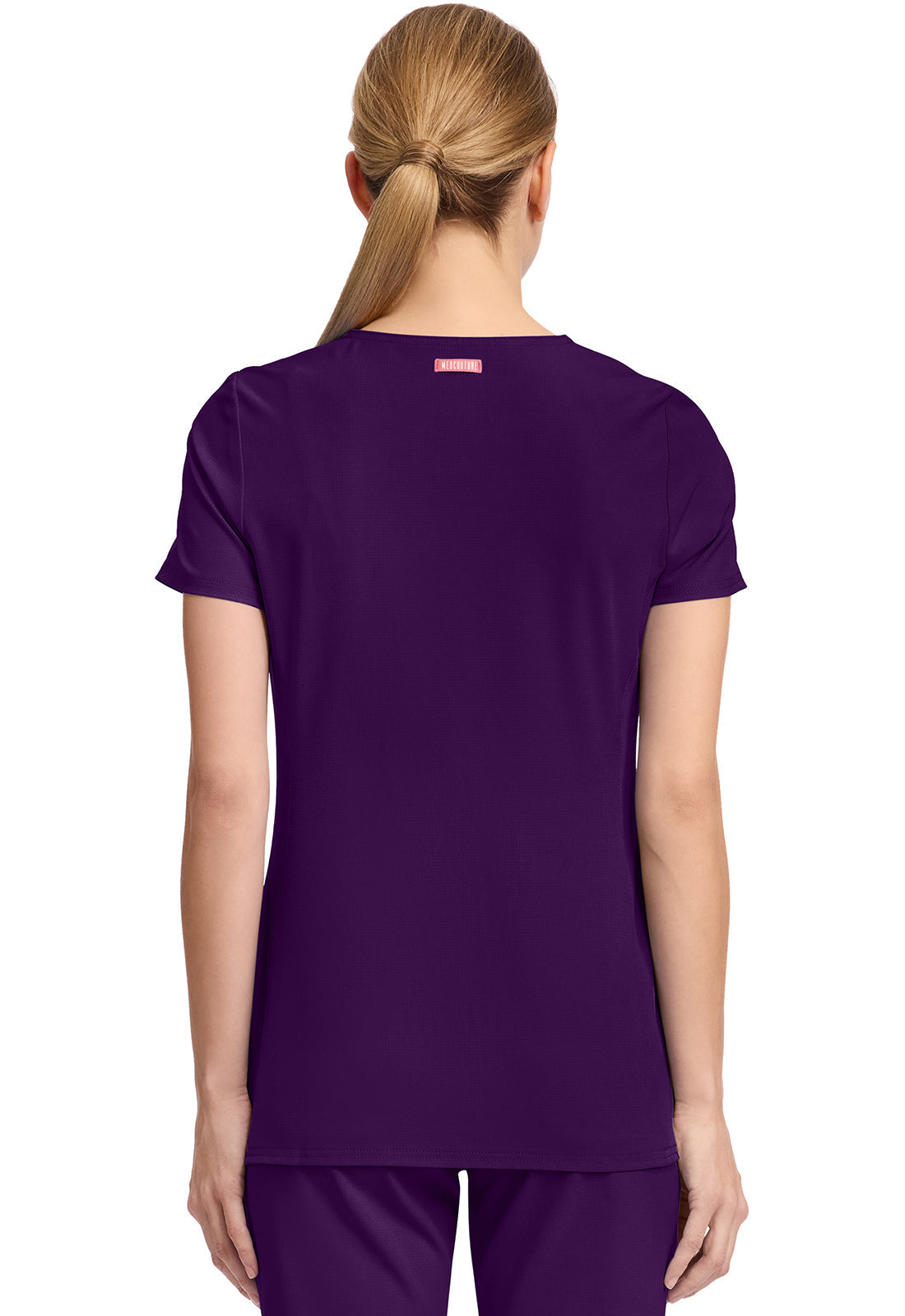 AMP MC702 V-Neck Top Eggplant