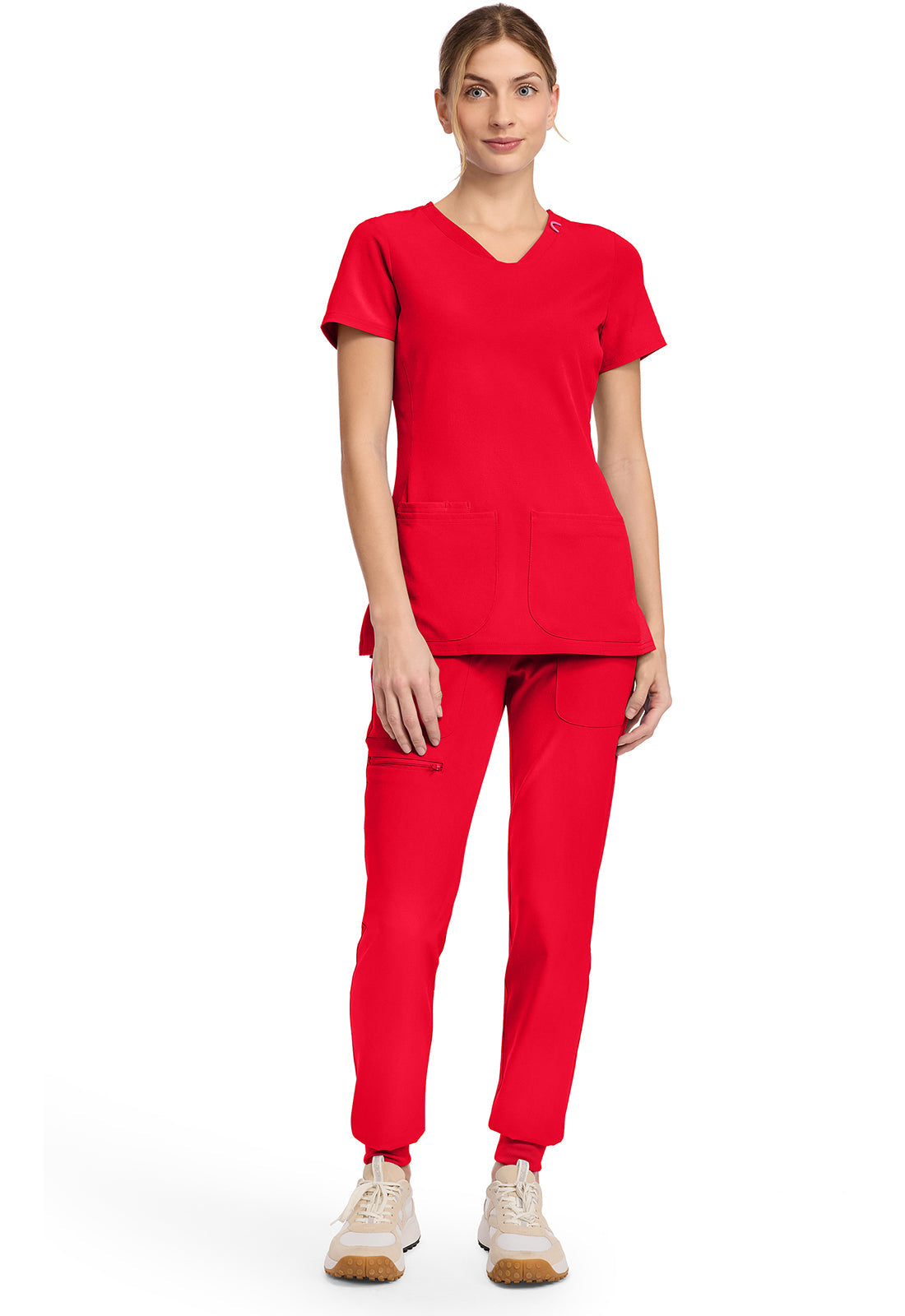 AMP MC702 V-Neck Top Solar Flare