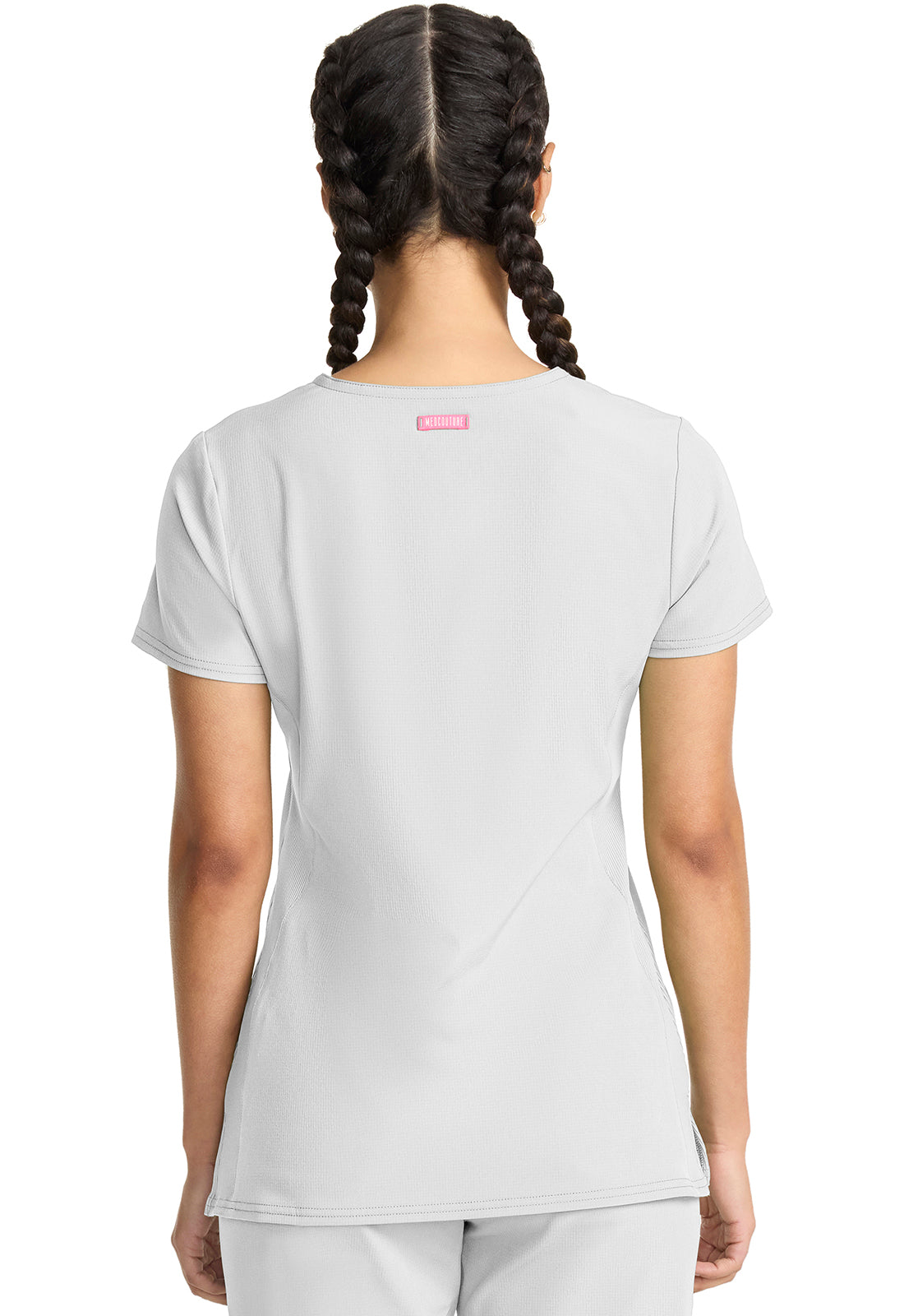 AMP MC702 V-Neck Top White Image