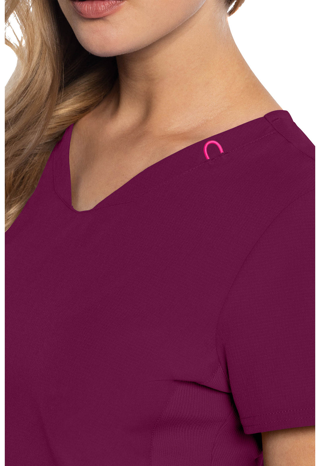 AMP MC702 V-Neck Top Wine