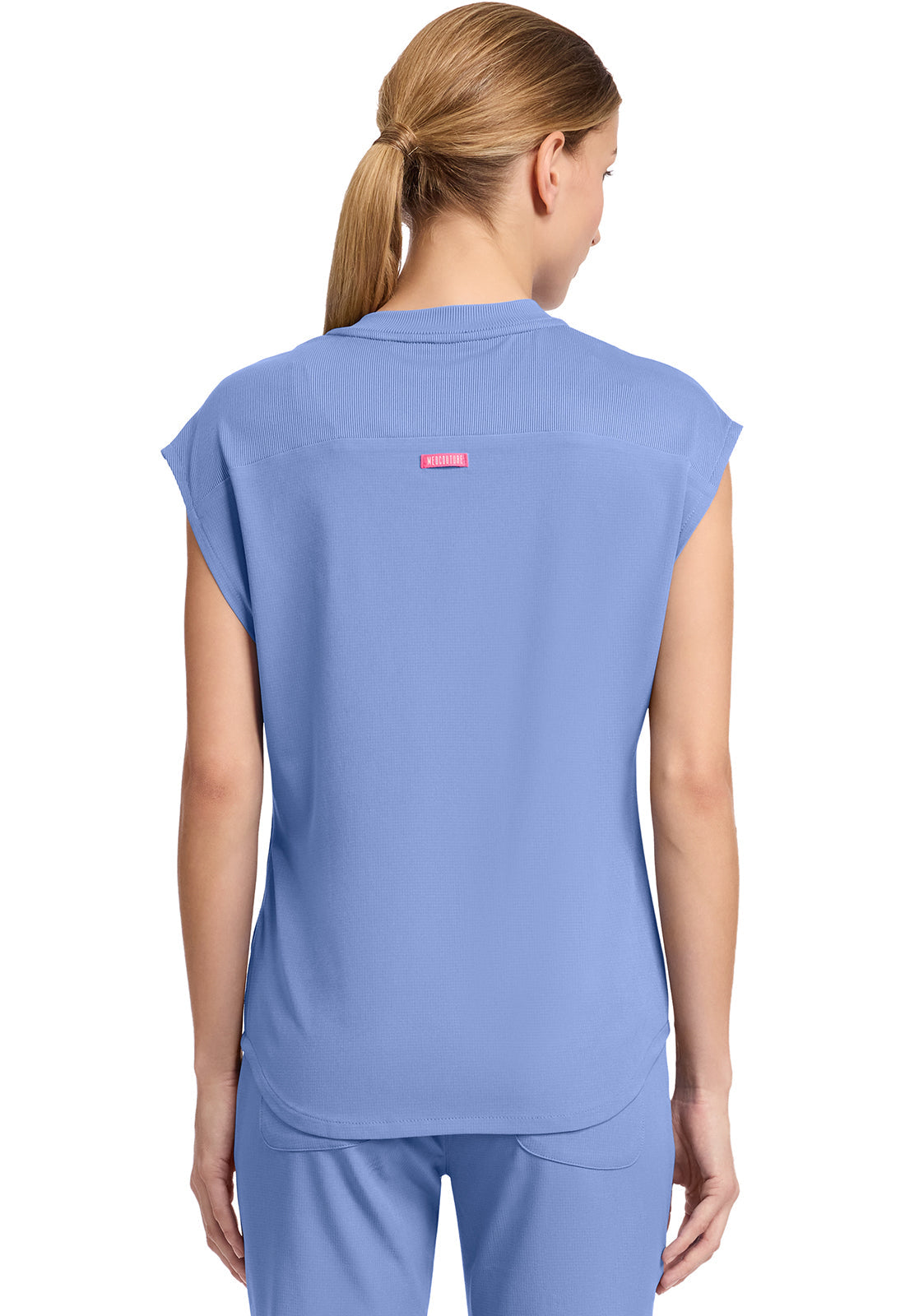 AMP MC703 Round Neck Tuckable Top Ciel