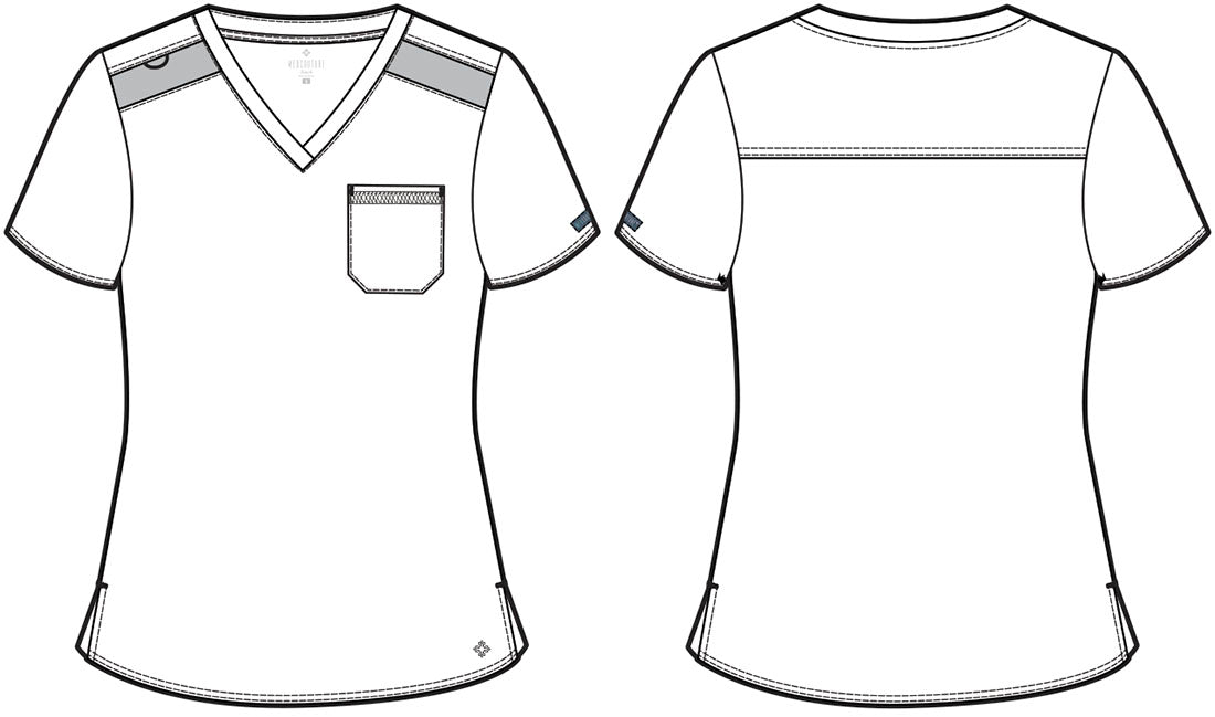 Touch MC7448 V-Neck Tuck In Top Midsummer Gold