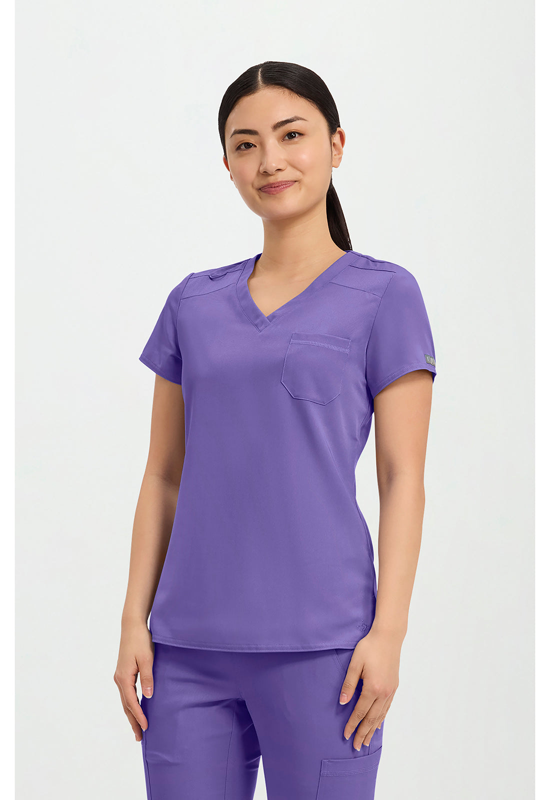 Touch MC7448 Women's V-Neck Tuck In Electric Lavender