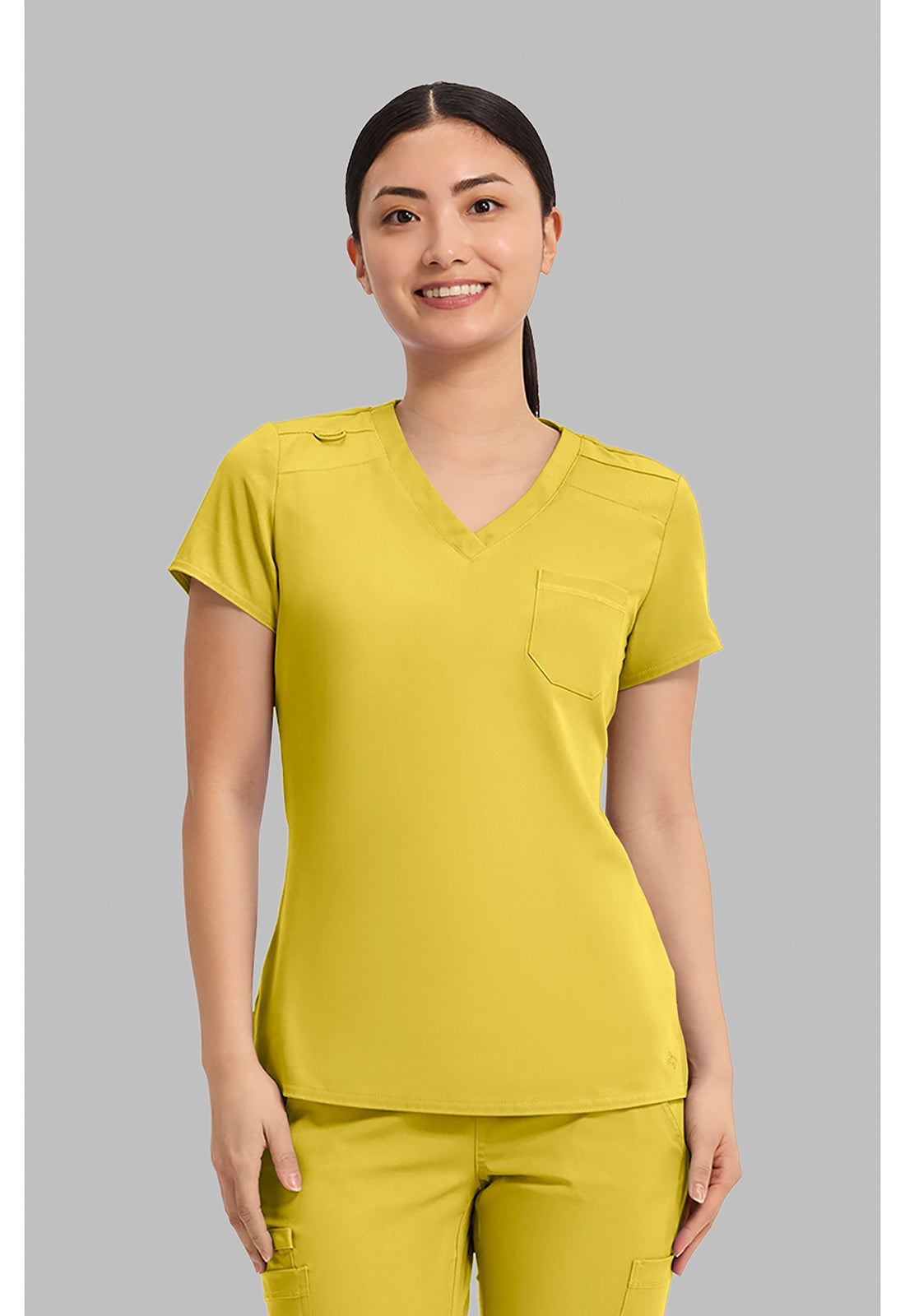 Touch MC7448 Women's V-Neck Tuck In Midsummer Gold