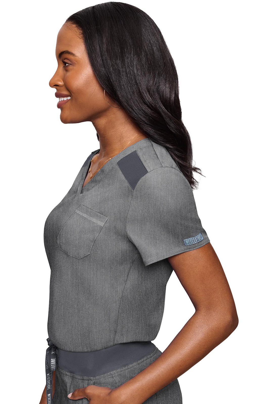 Touch MC7448 V-Neck Tuck In Slate