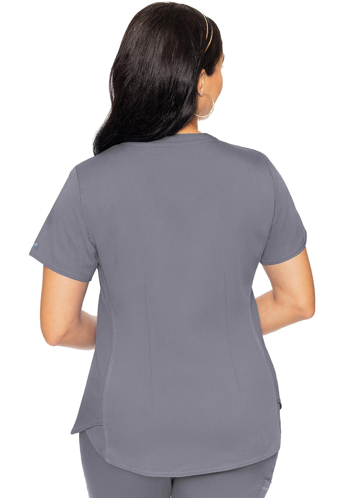 Touch MC7459 V-Neck Shirttail Top Cloud