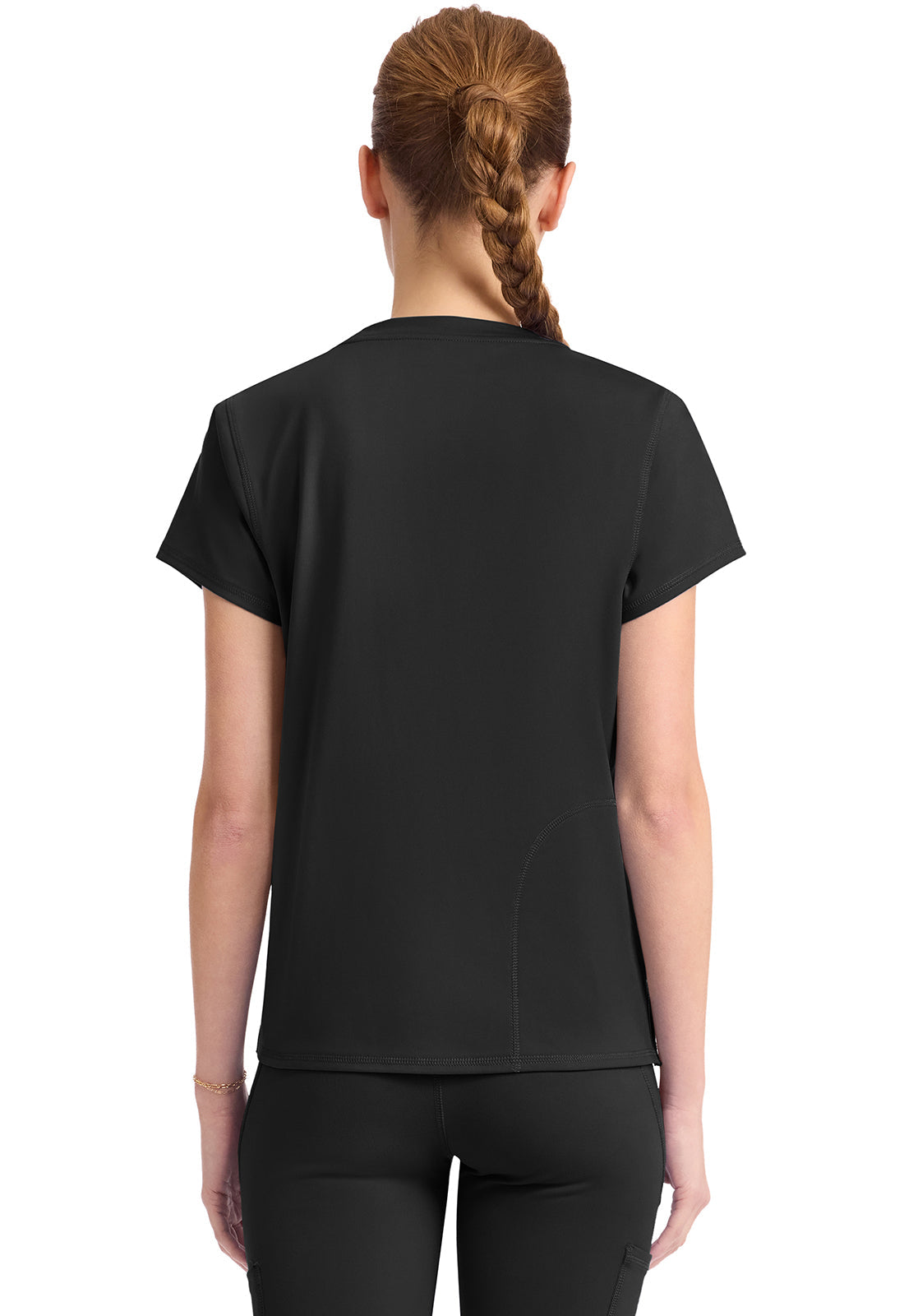 Amp Knit MC751 Women's Crew Neck Tee Black