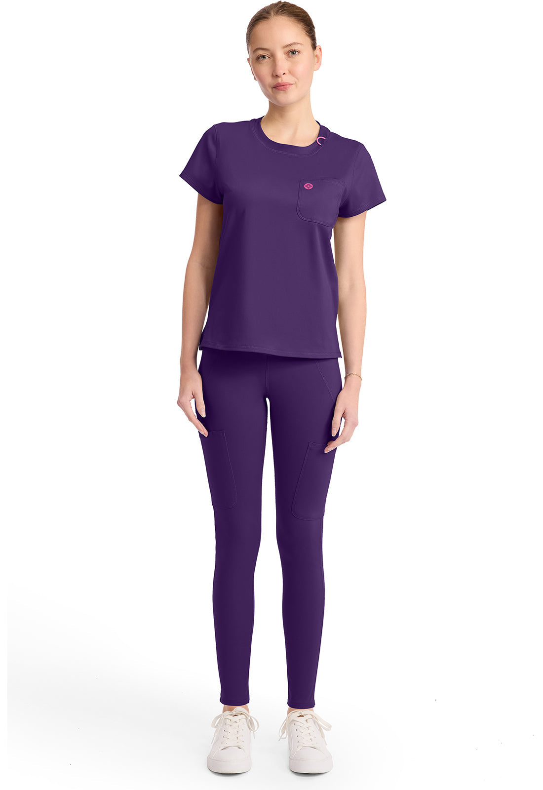 AMP Knit MC751 Crew Neck Tee Galactic Purple