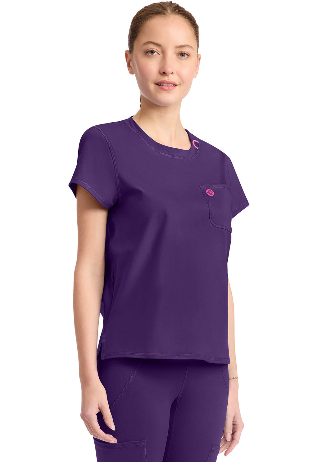 AMP Knit MC751 Crew Neck Tee Galactic Purple