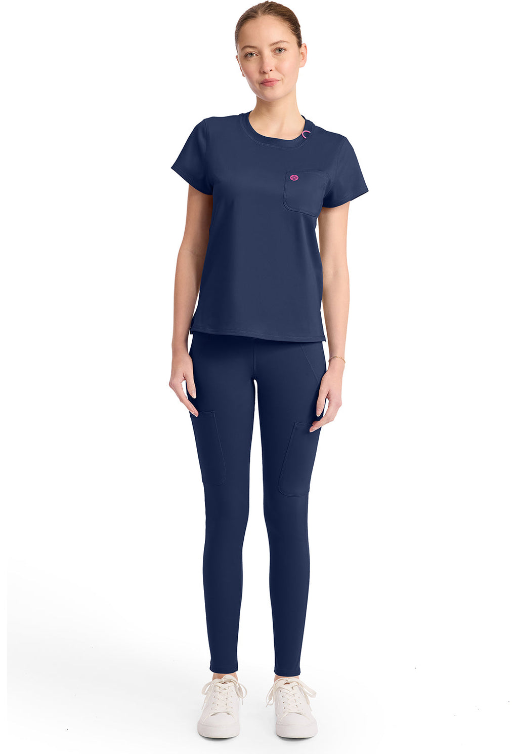 AMP Knit MC751 Crew Neck Tee Navy