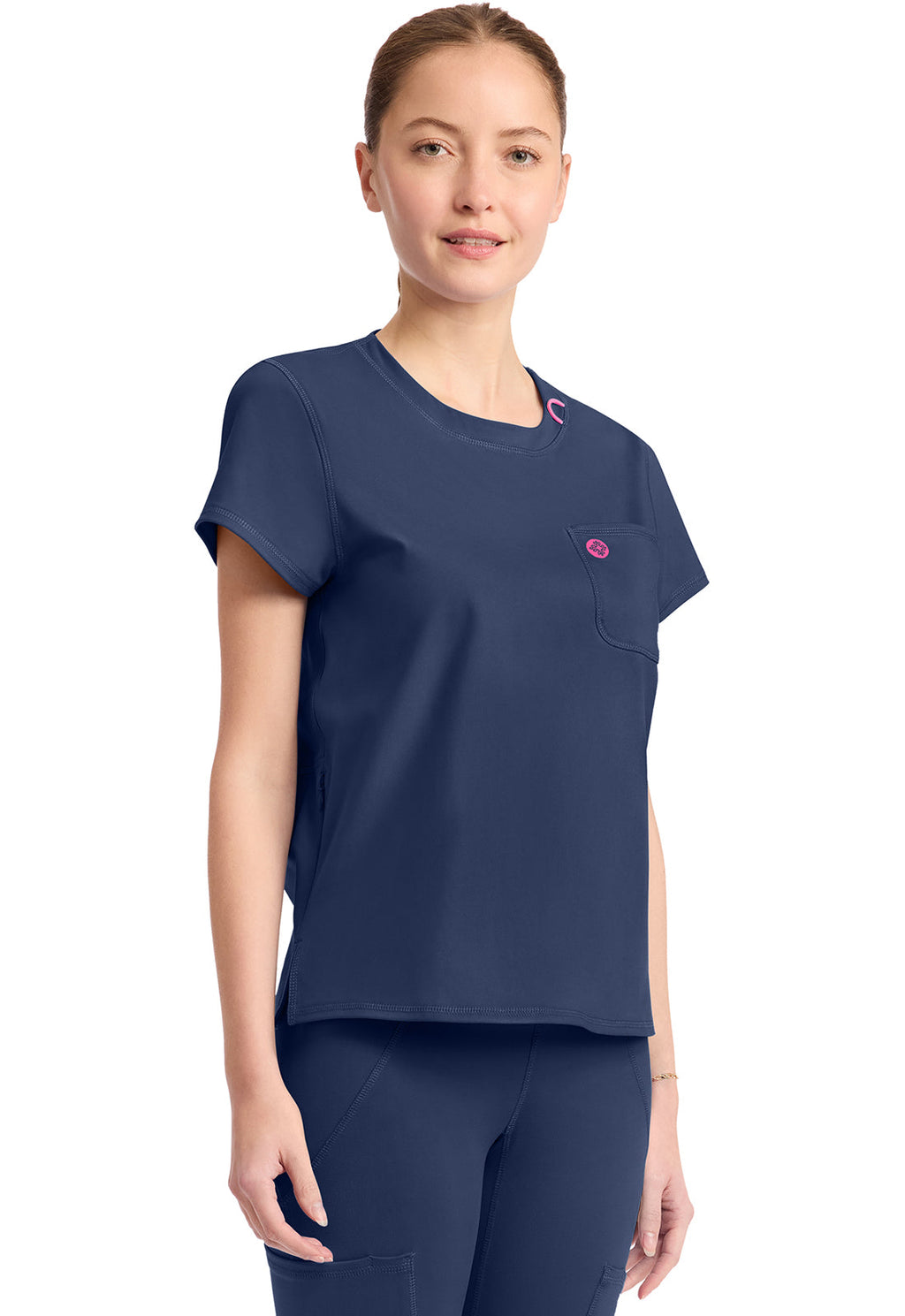AMP Knit MC751 Crew Neck Tee Navy