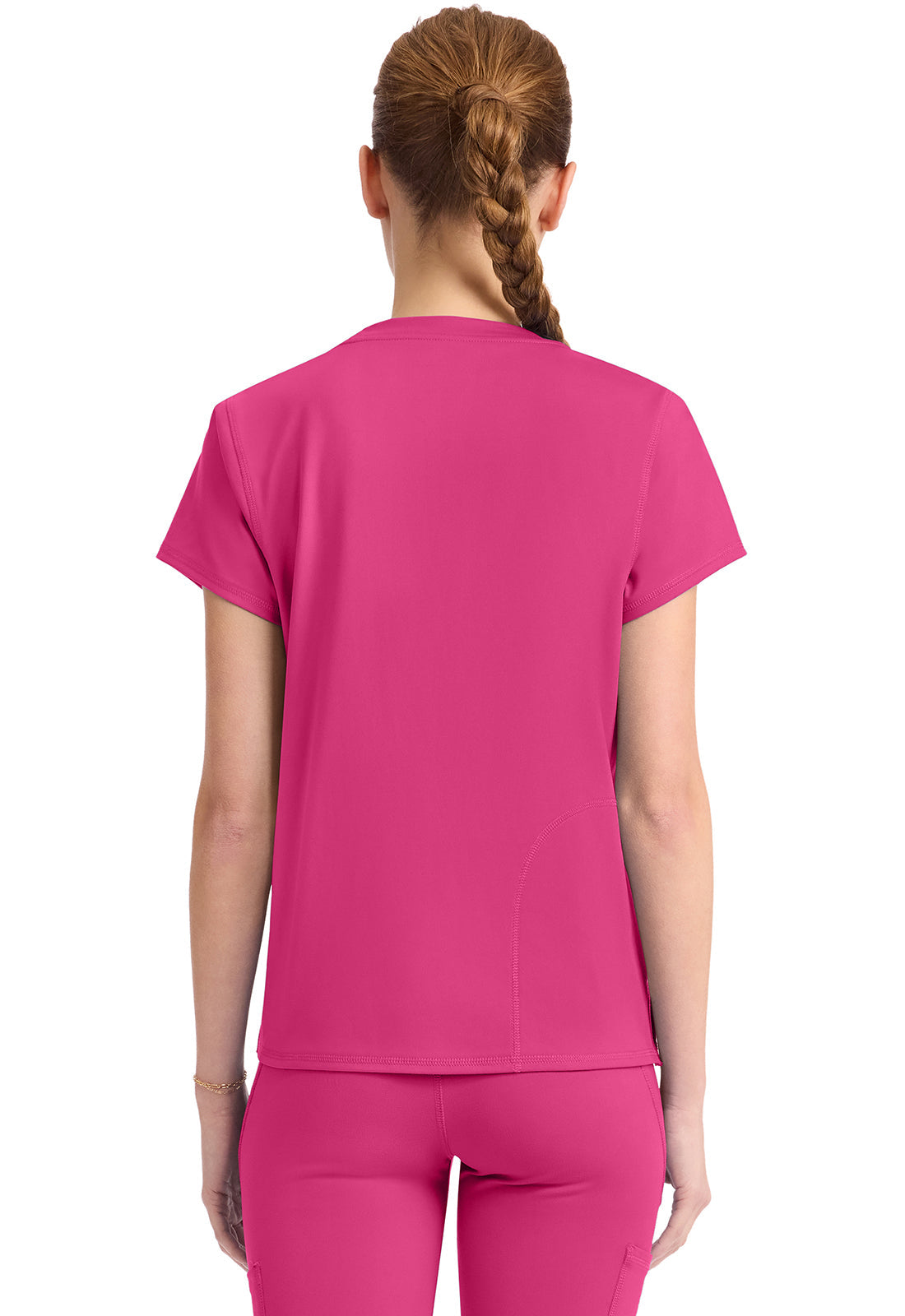 AMP Knit MC751 Crew Neck Tee Pink Power