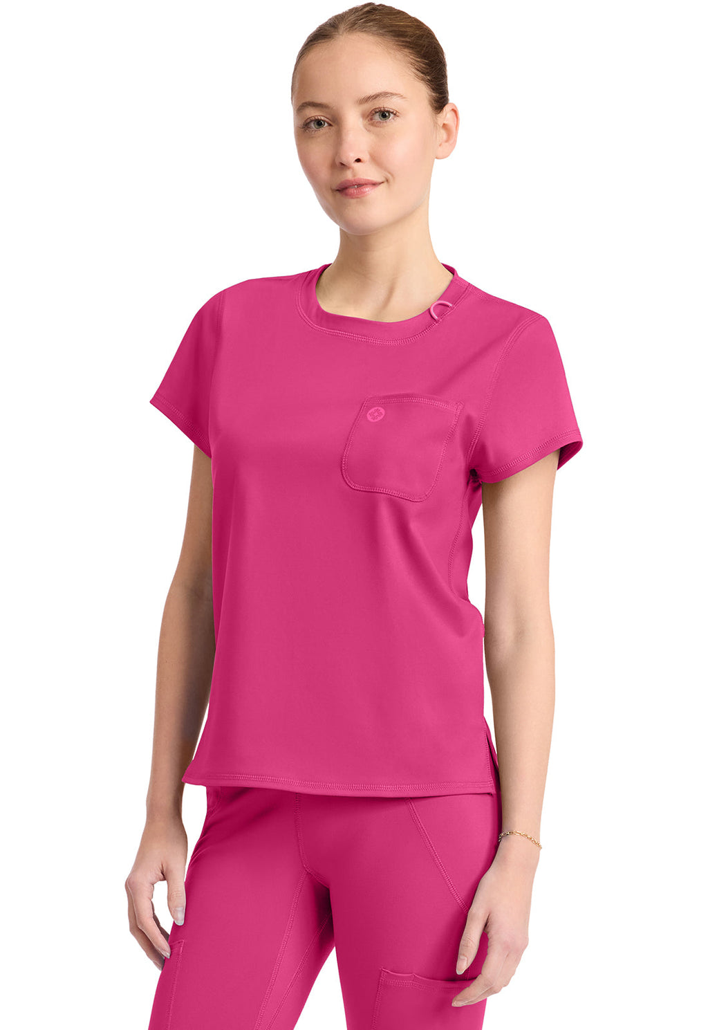 AMP Knit MC751 Crew Neck Tee Pink Power