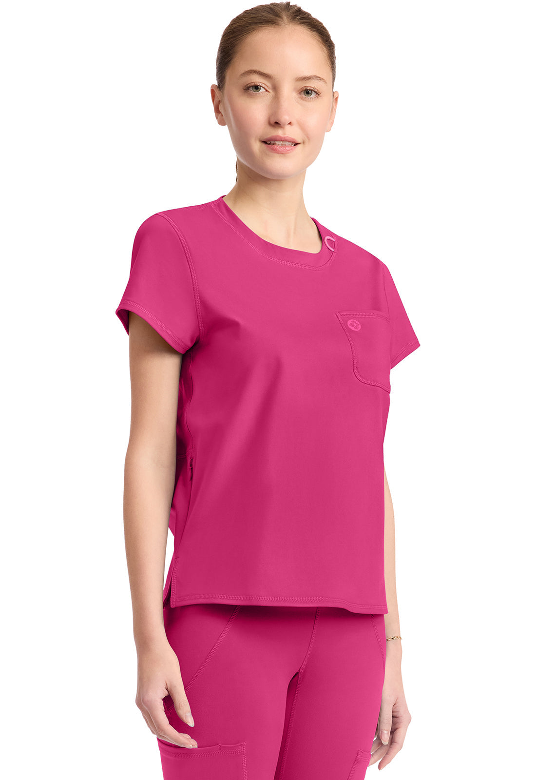 AMP Knit MC751 Crew Neck Tee Pink Power