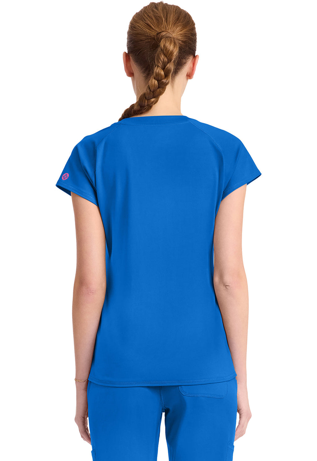 Amp Knit MC752 Women's Raglan V-Neck Scrub Top Royal