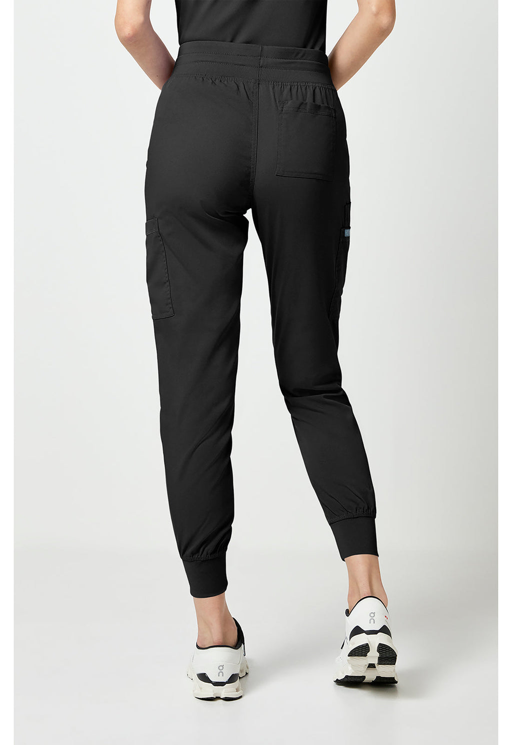 Touch MC7705 Women's Double Cargo Scrub Joggers Black