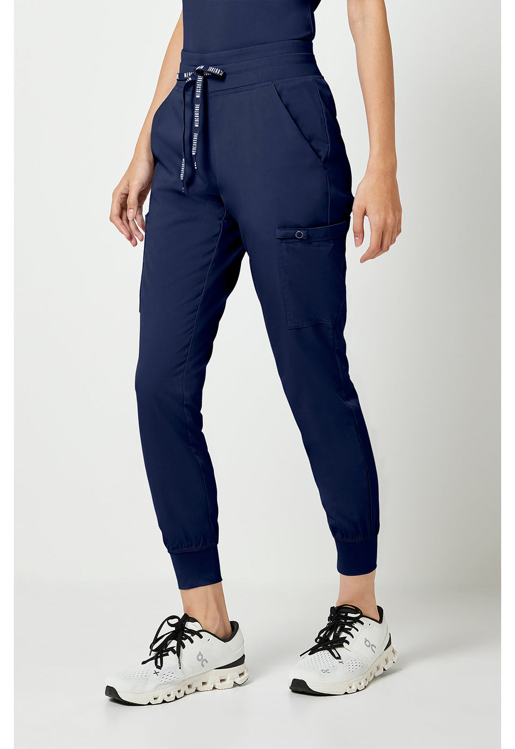 Touch MC7705 Women's Double Cargo Scrub Joggers Navy