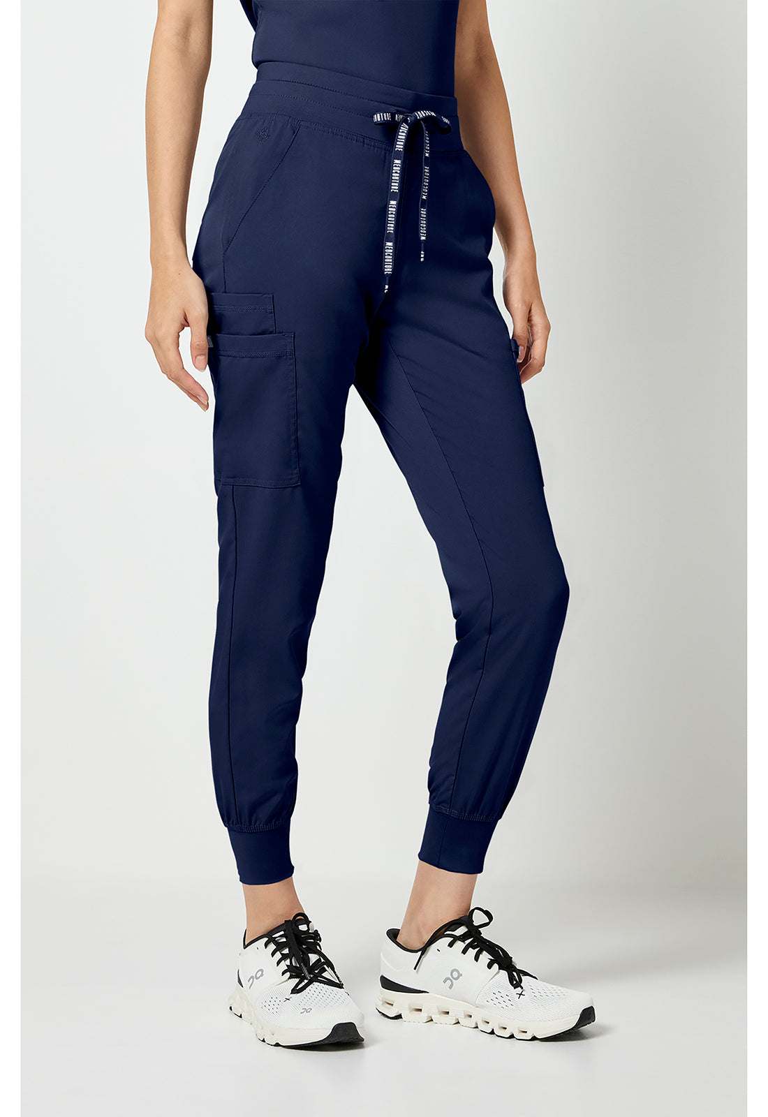 Touch MC7705 Women's Double Cargo Scrub Joggers Navy