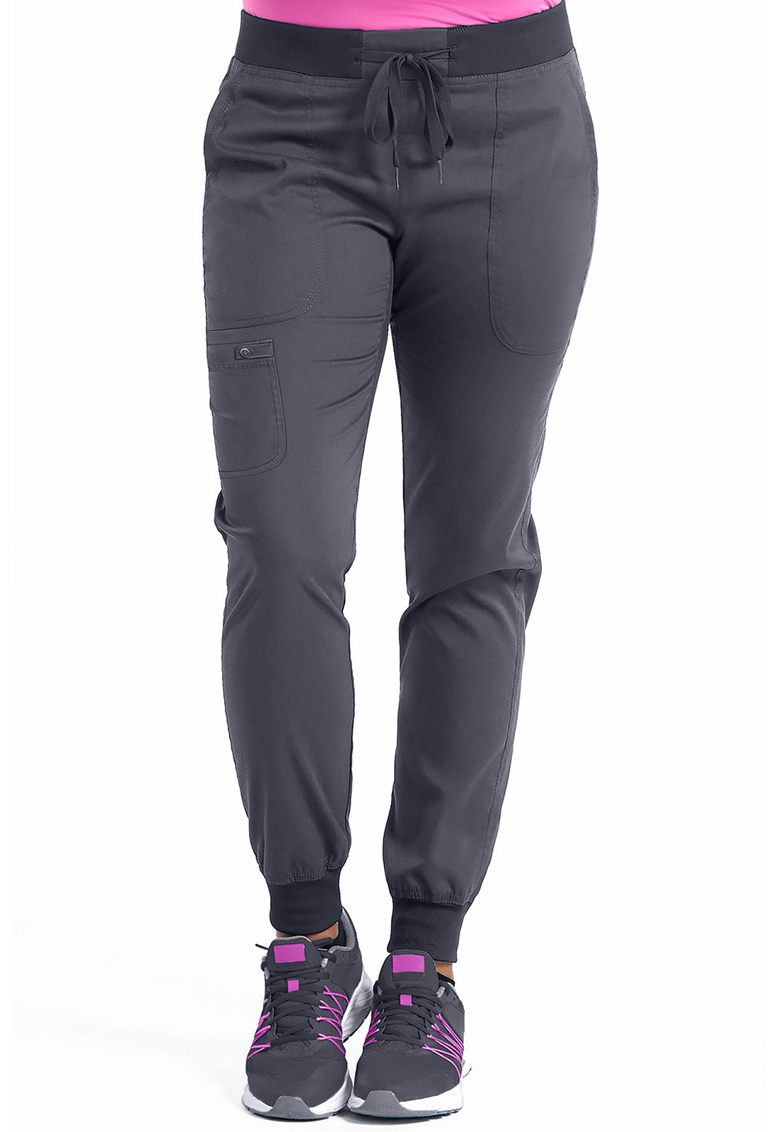 Touch MC7710 Women's Scrub Joggers Yoga Scrub Pants Pewter