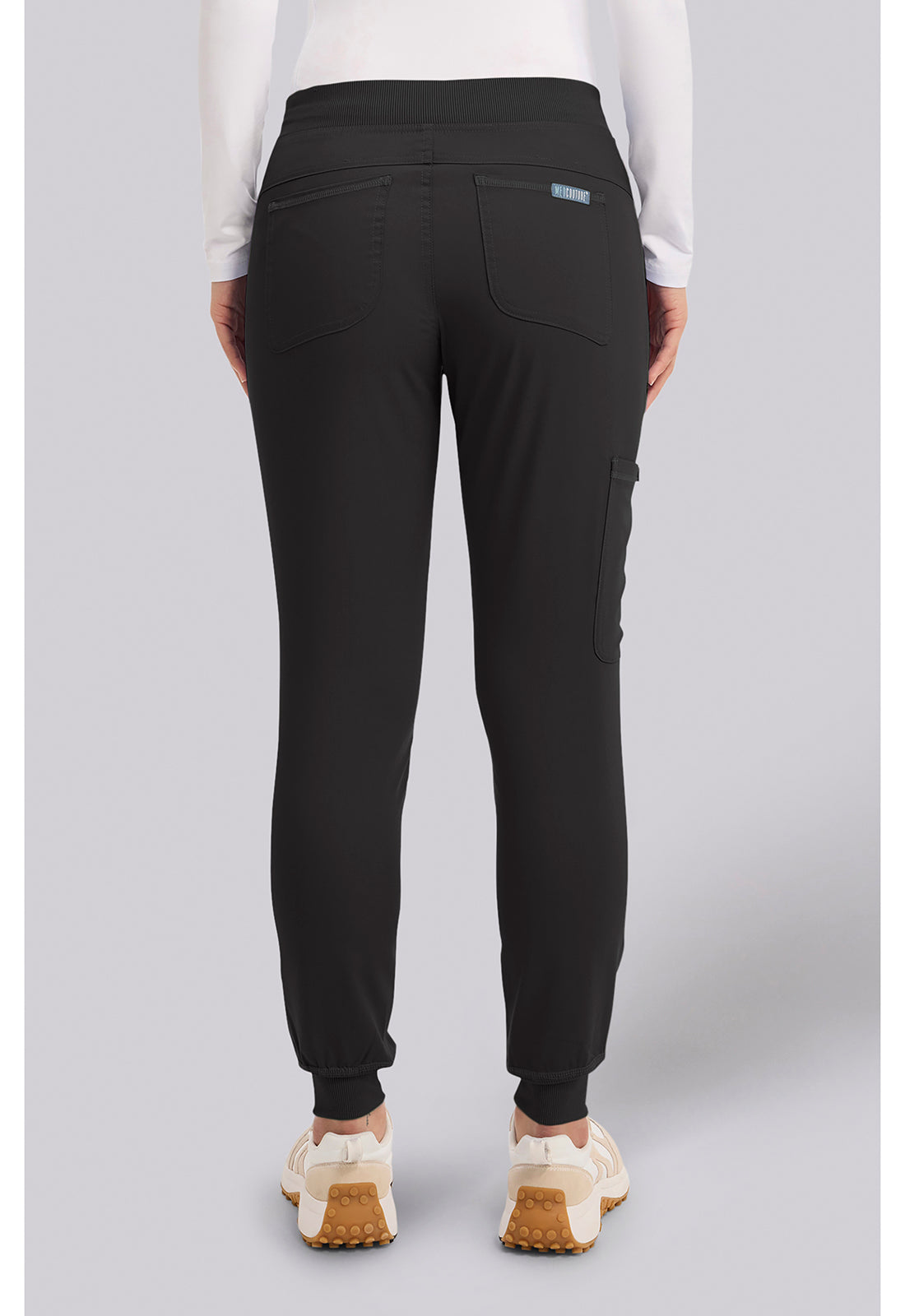 Touch MC7710 Women's Scrub Joggers Yoga Scrub Pants Black