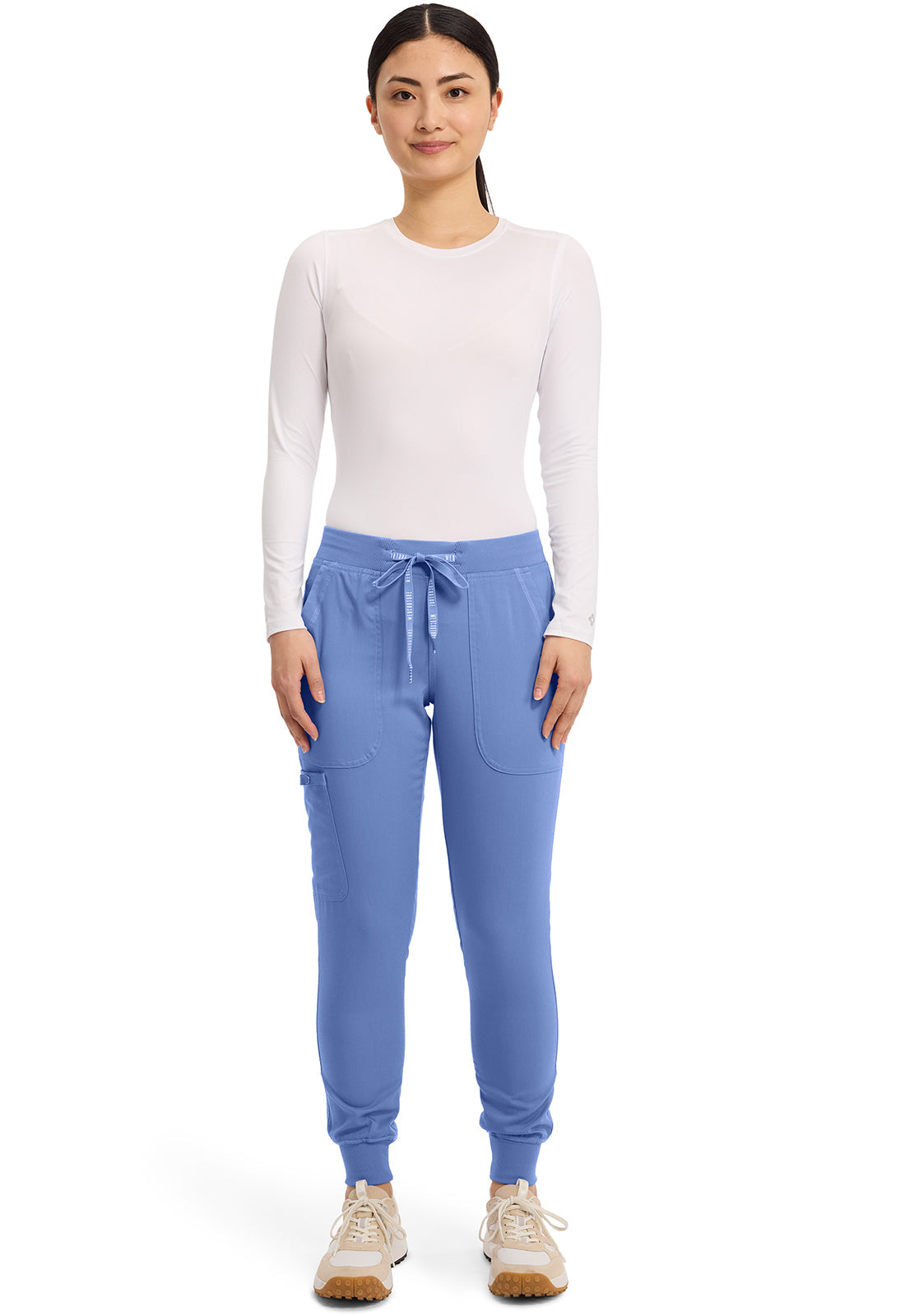 Touch MC7710 Women's Scrub Joggers Yoga Scrub Pants Ciel