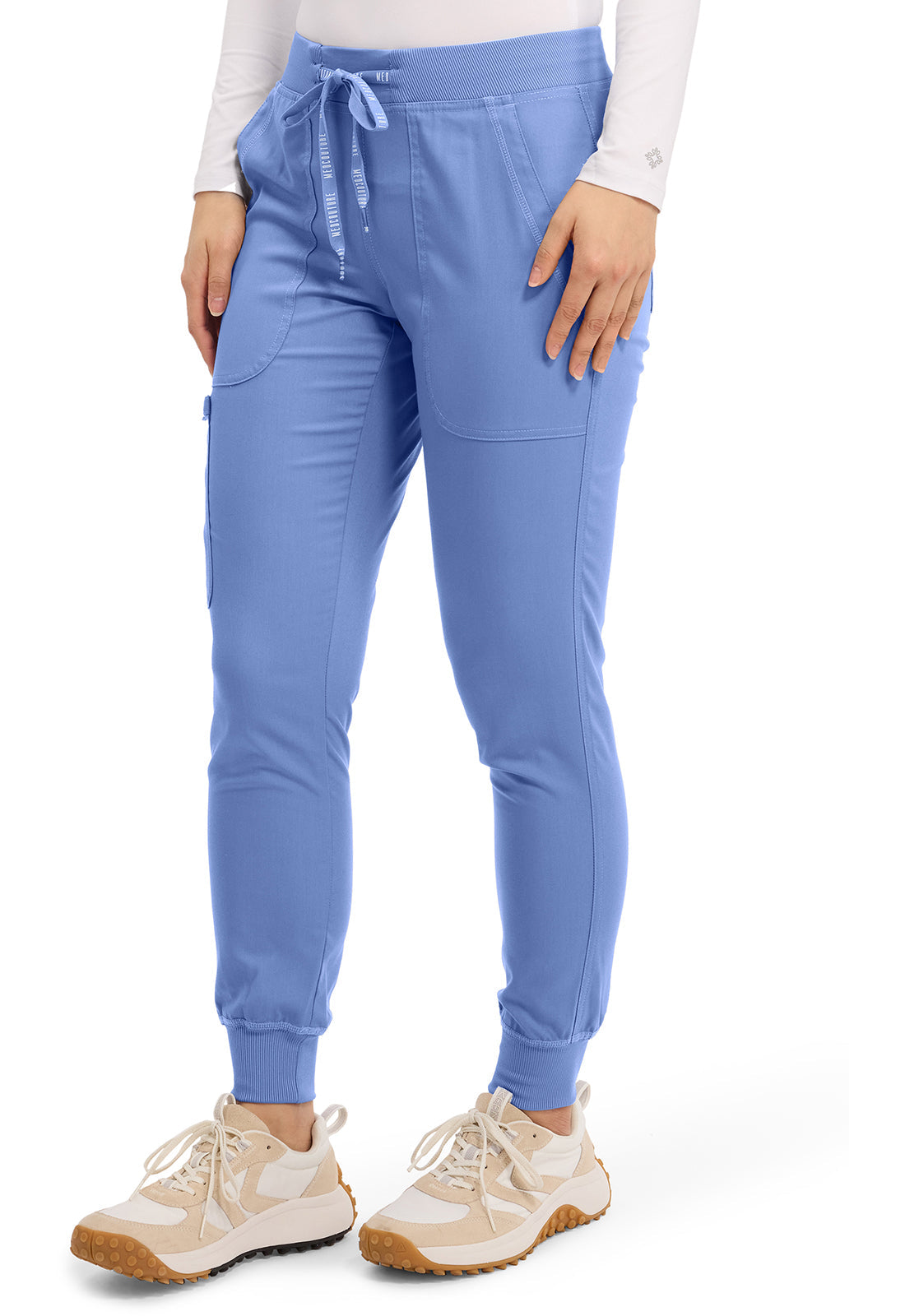 Touch MC7710 Women's Scrub Joggers Yoga Scrub Pants Ciel