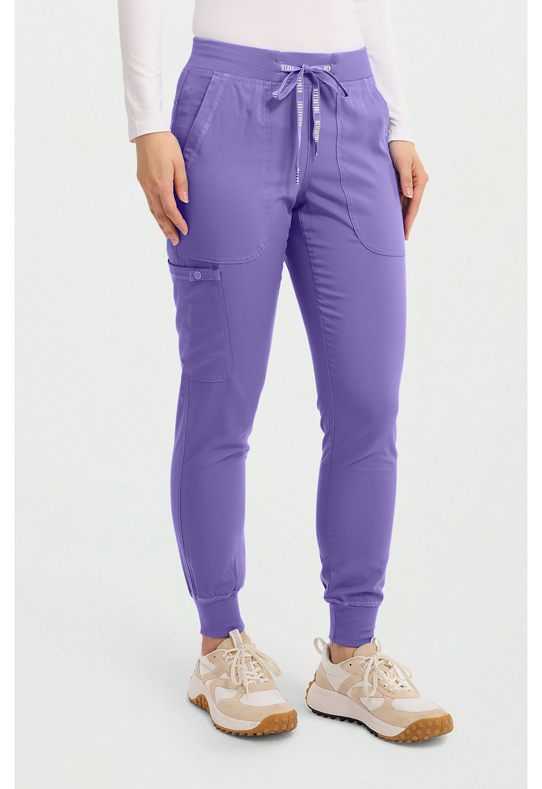 Touch MC7710 Women's Scrub Joggers Yoga Scrub Pants Electric Lavender