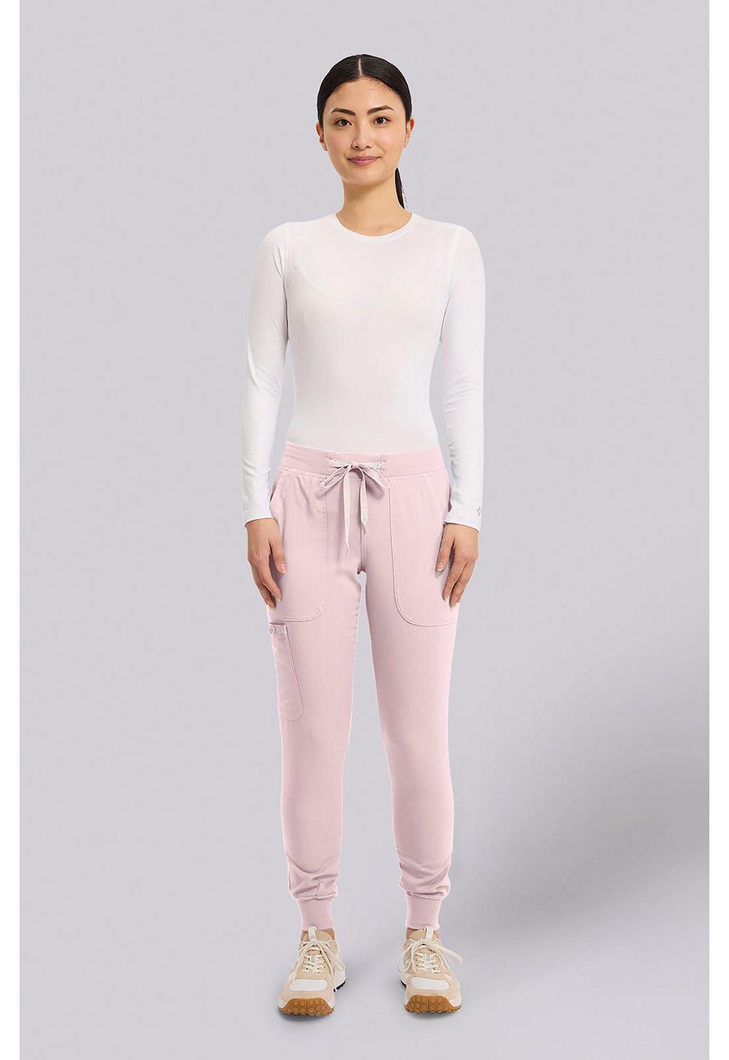 Touch MC7710 Women's Scrub Joggers Yoga Scrub Pants Ice Pink