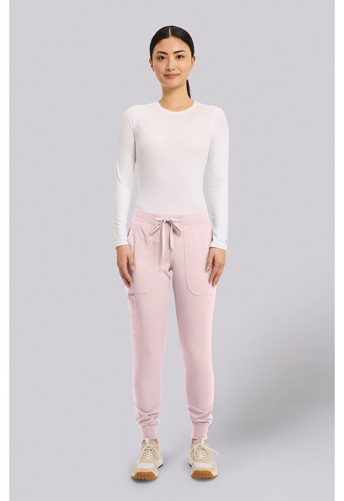 Touch MC7710 Women's Scrub Joggers Yoga Scrub Pants Ice Pink