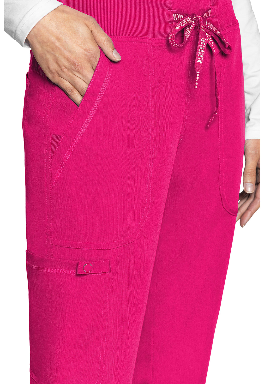 Touch MC7710 Women's Scrub Joggers Yoga Scrub Pants Pink Punch