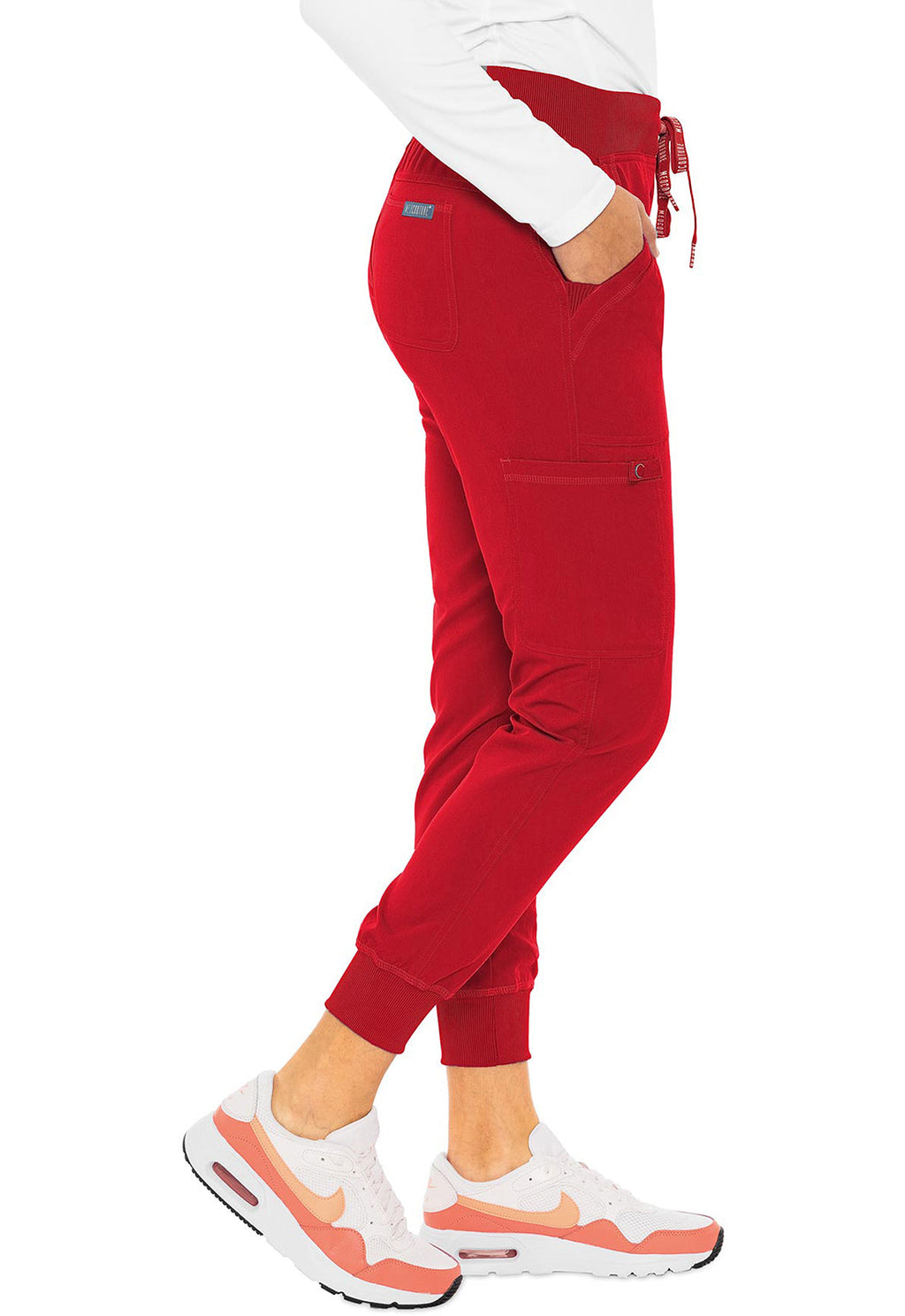 Touch MC7710 Women's Scrub Joggers Yoga Scrub Pants Red