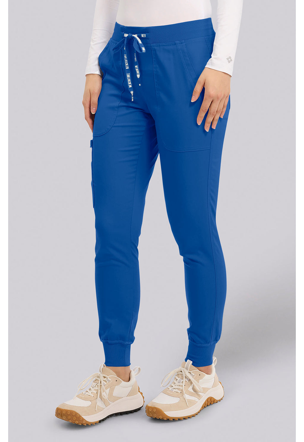 Touch MC7710 Women's Scrub Joggers Yoga Scrub Pants Royal