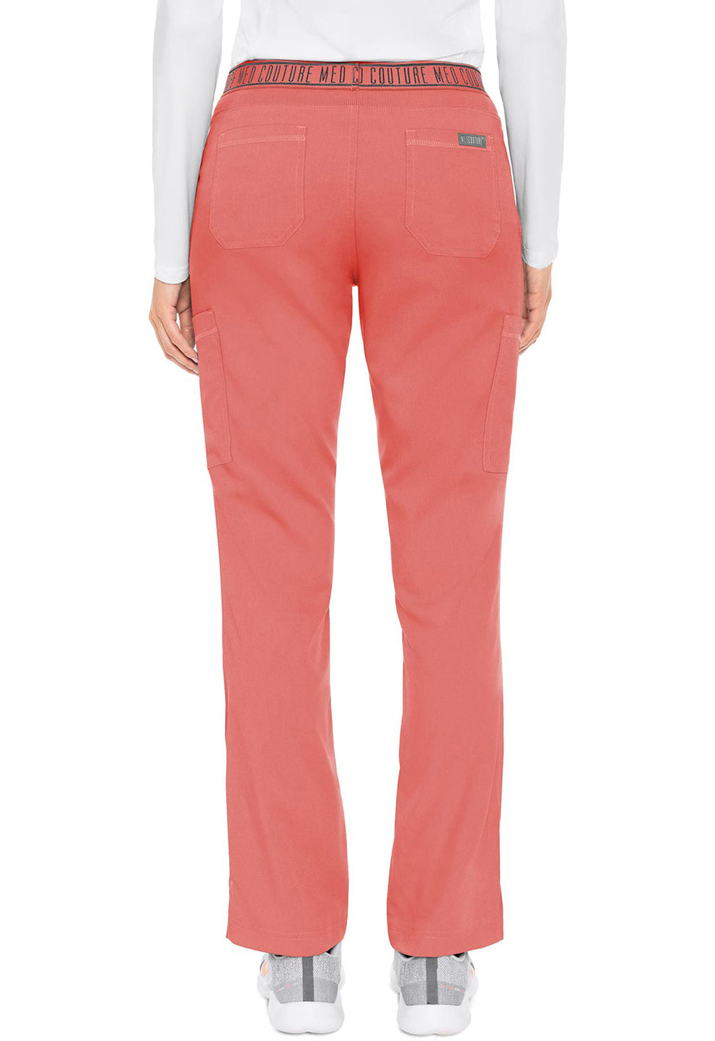 Touch MC7739 Yoga 2 Cargo Pocket Pants Coral