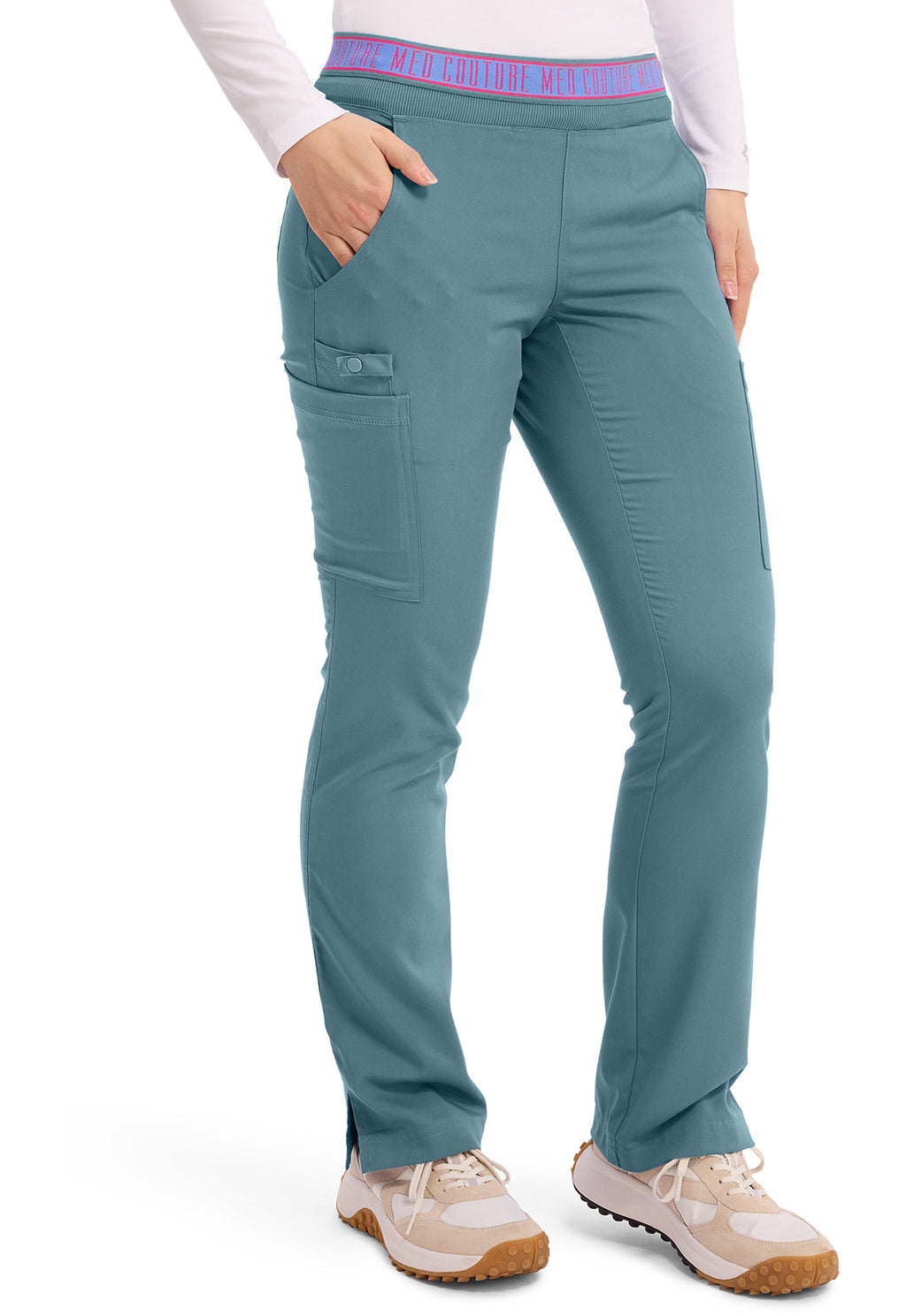 Touch MC7739 Yoga 2 Cargo Pocket Pants Blue Jean Baby