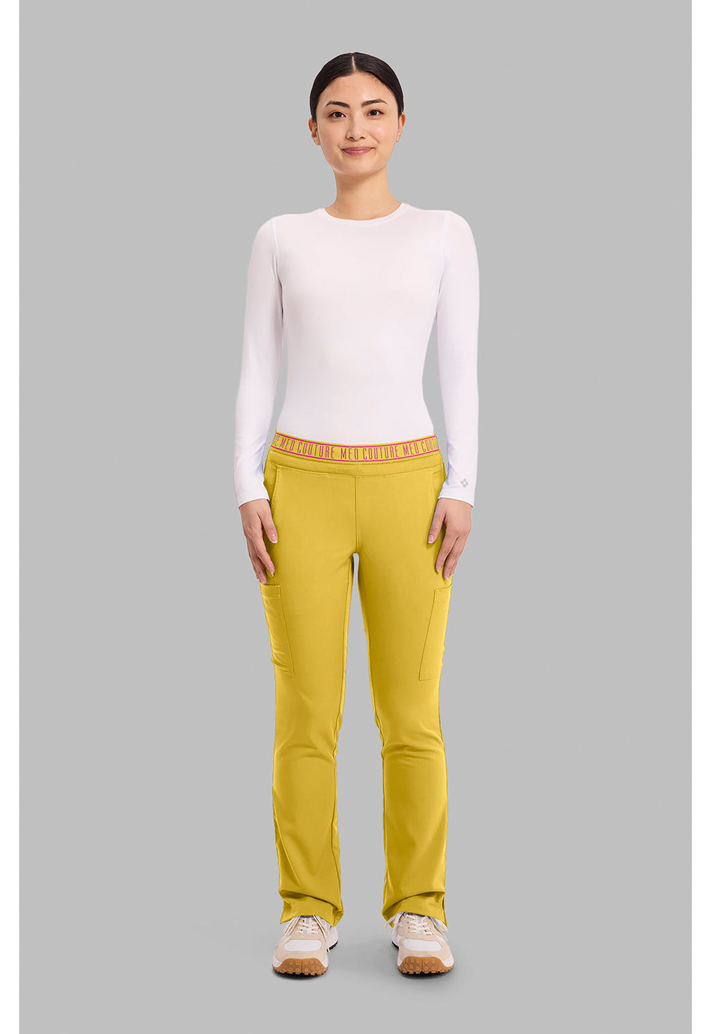 Touch MC7739 Women's Yoga 2 Cargo Pocket Scrub Pants Midsummer Gold