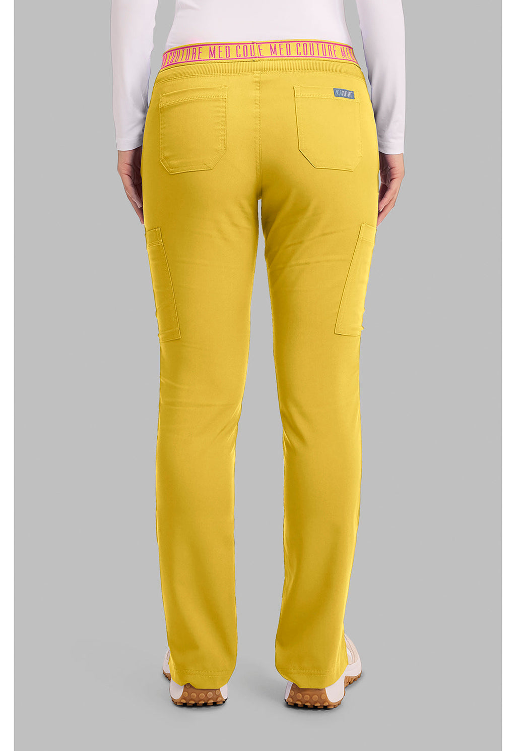 Touch MC7739 Women's Yoga 2 Cargo Pocket Scrub Pants Midsummer Gold
