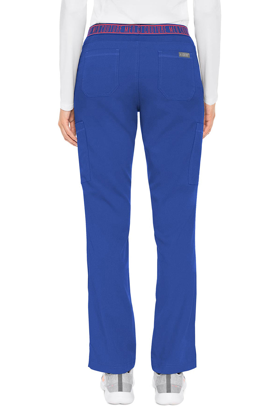 Touch MC7739 Women's Yoga 2 Cargo Pocket Scrub Pants Royal