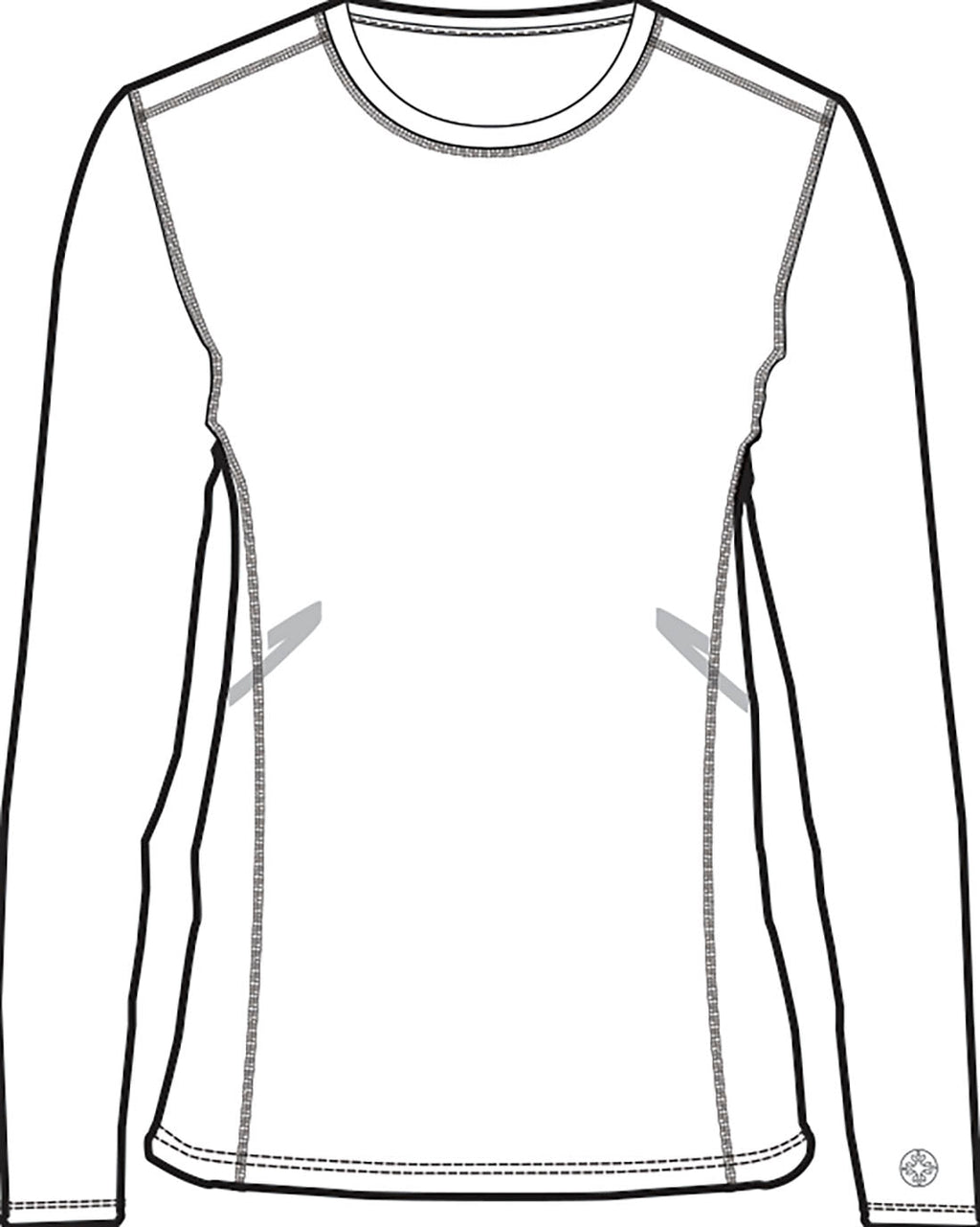 Layers MC8499 Women's Performance Knit Tee White