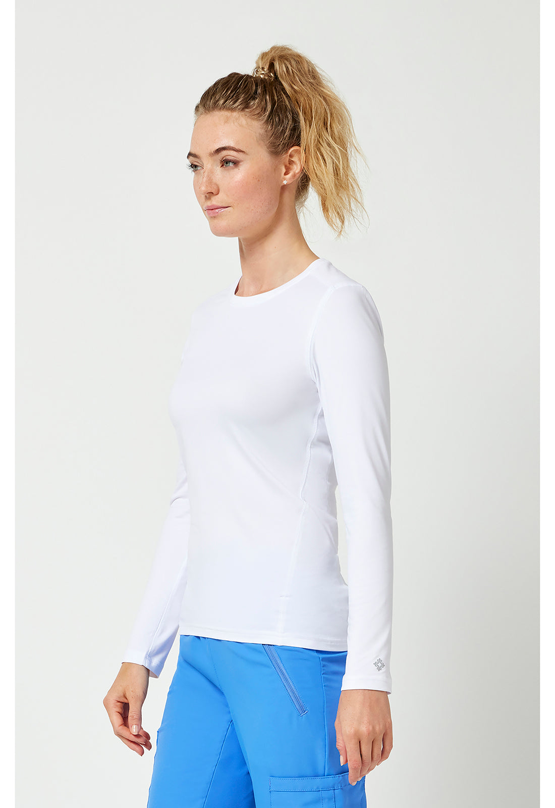 Layers MC8499 Women's Performance Knit Tee White